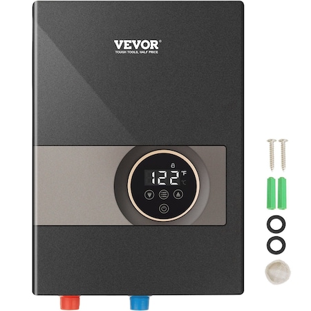 Vevor 8KW Instant Hot Tankless Water Heater Electric Boiler LED IP25 for Shower JN08