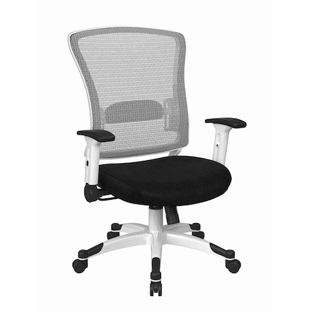 Space Seating Pulsar White Frame Managers Chair, Diamond Jet 317W-W1C1F2W-297