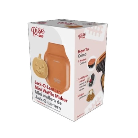 Storebound 120V Autumn Mini Waffle Maker, Orange 112120
