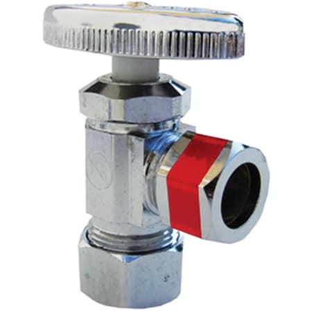 Westlake Pipe & Fittings 5/8'' Comp Inletx1/2'' Comp Outlet Multi-Turn Style Angle Valve 6/1/7265