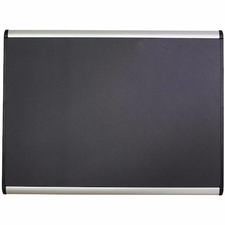 Quartet Magnetic Fabric Bulletin Board 48"H, Aluminum frame MB547A