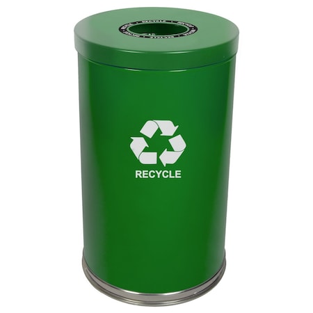 Witt Industries 23 gal Round Green, Metal 18RTGN-1H