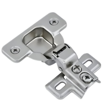 Sapphire 1/2 in. Half Overlay Self-Closing Concealed No Radius Cabinet Hinge in Polished Chrome SP-1/2OVR-SLFCLS