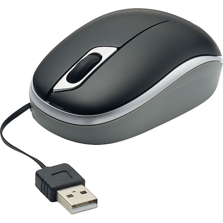 Verbatim Americas Verbatim Mouse - Optical - Cable - Black - USB Type A - 1000 dpi - Symmetrical 70751
