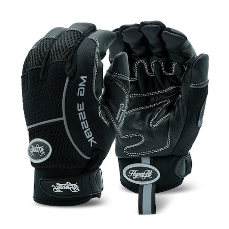 Dex Savior Lined Goat Grain, Padded Palm, Neoprene Cuff, Black L MG355BK L