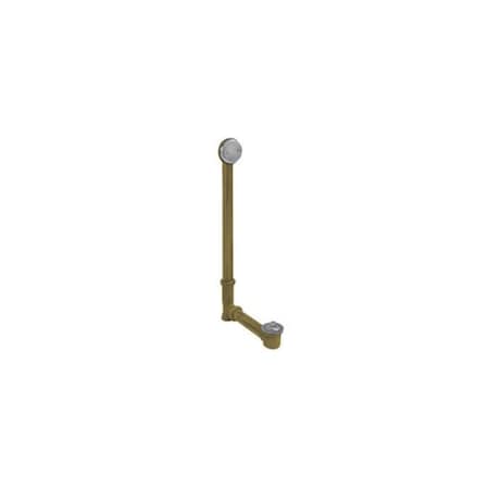 Mountain Plumbing Lift and Turn Bath Waste and Overflow, Brass, Center Drain Tub in Venetian Bronze HBDWLT45/VB