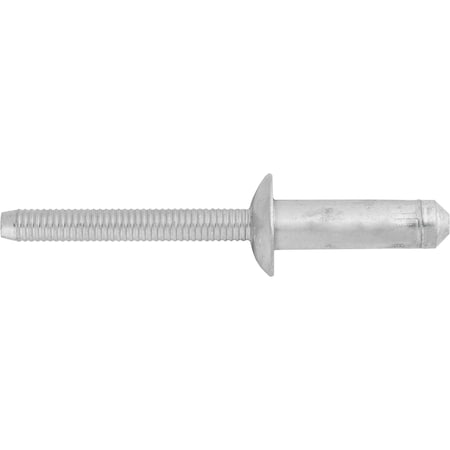 Auveco Blind Rivet 1/4in 6.3mm, Steel Rivet & Mandrel, 10PK 25111