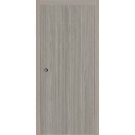 Sartodoors Sliding Pocket Door 28 x 80 inches, BASIC 3001 Oak Franko, Kit Rail Hardware, Solid Wood Interior BASIC3001PD-DUFR-28