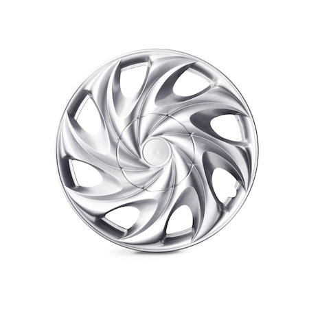 Altertrim 14 in Univ Wheel Rim Cover Hubcaps, Snap-On, (Chr), 4PK CHB-T003-C-14