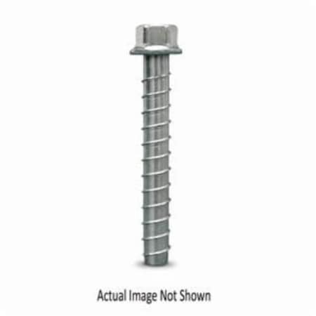 Simpson Strong-Tie Heavy Duty Screw Anchor, 5/8 in dia, 6 in OAL, Hex Washer Head Drive, Carbon Steel THDB62600H