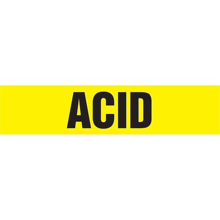Accuform ASME ANSI PIPE MARKER ACID RPK109STB