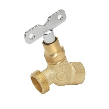 Proline Series Brass 1/2-in FIP x 3/4-in MHT No Kink Hose Bibb 102-433HC