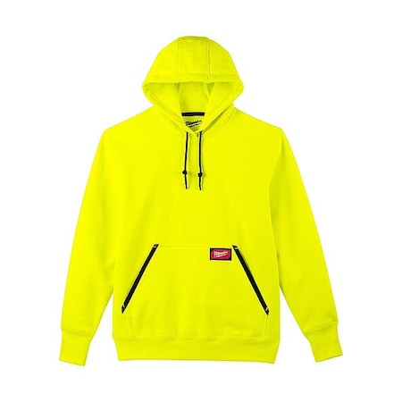 Milwaukee Tool Hoodie, 2XL, High Visibility, Men's 350HV-2X