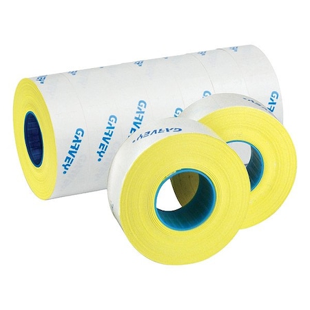 Garvey PricingLabels, Yellow, 7/8inH, 1/2inW 098472