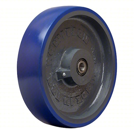 Hamilton Caster Wheel, 12"dia, 3,800 lb, Blue W-1231-EGB-3/4