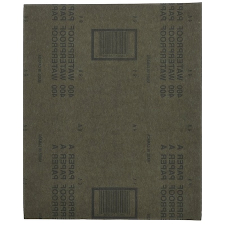 Norton Co 0 Sanding Sheet, 9 in L, 11 in W, 400A Grit, Super Fine, Aluminum Oxide Abrasive 1224