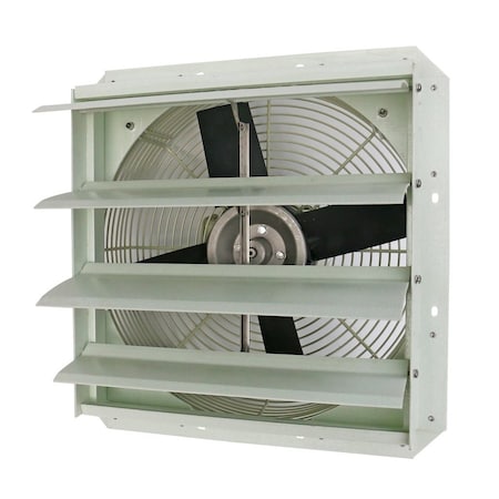 Iliving 16-Inch Corrosion Resistance Shutter Exhaust Fan, Single Speed ILG8SF16S-CR