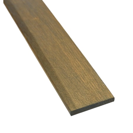 Timberchic Wood, Gray, 48 in L, 1.25 in W, Stained 407