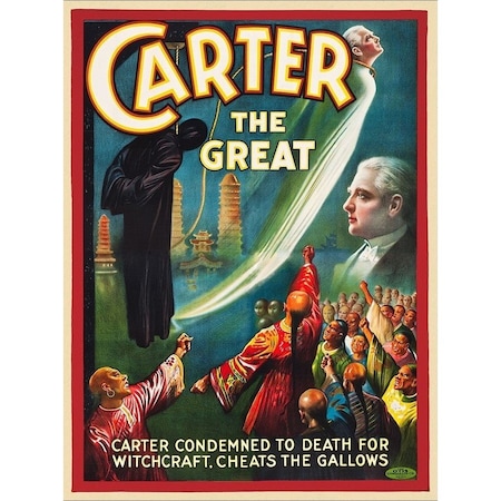 Homeroots Vintage 1926 Carter Witchcraft Magic Unframed Print Wall Art 393307