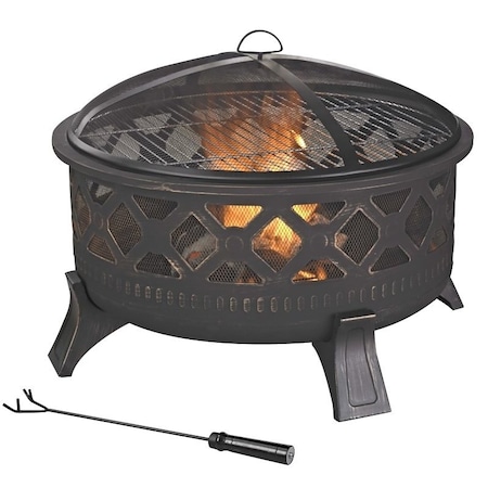 Seasonal Trends Seasonal Trends KLF-150509 Fire Pit, 32 in OAW, Steel KLF-150509
