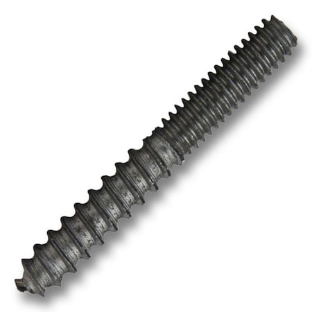 Csh Hanger Bolt, 1/4"-20 Thread to 2 in, Steel, Zinc Plated Finish 14.1420.200x100