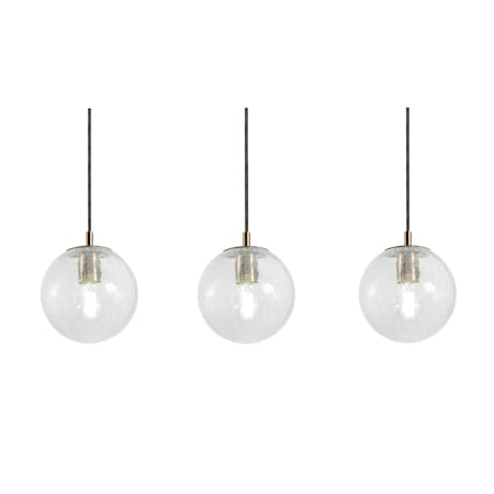 Afx Palla 3-Light Linear Pendant, 60W, Light Brass PLAP07MBLBLNR3