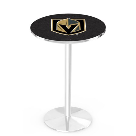 Holland Bar Stool Co 36" Chrome Vegas Golden Knights Pub Table L214C3636LVGdKn