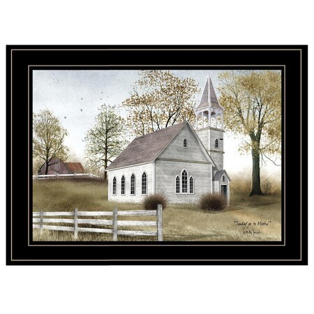 Homeroots Sunday Go To Meetin 3 Black Framed Print Wall Art 406424