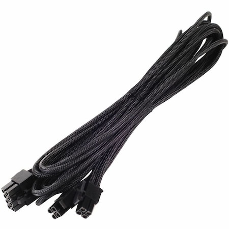 Silverstone Silver Stone Technologies PP06B-EPS55 550mm; 8 Pin Individually Sleeved Modular Cable - Black PP06B-EPS55