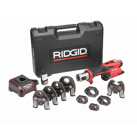 Ridgid RP 251 Compact Cordless Press Tool Kit, For 1/2 in to 1-1/2 in 12 V 78208