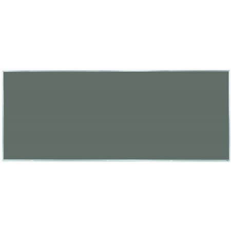Aarco Porcelain on Steel Chalkboard Sating Anodize Aluminum Frame 48"x120" Slate DS48120S