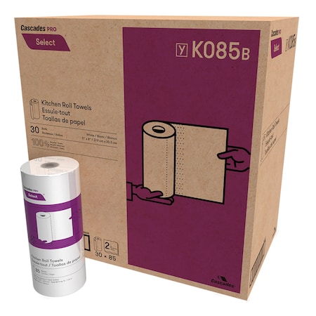Cascades Pro Select Kitchen Roll Towel White 11, PK30 K085