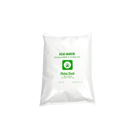 Polar Tech Industries Cold Pack, 8 in L, 6 in W, 1 1/4 in H, 24 oz Weight, 6 PK BD 24