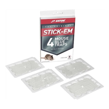 Jt Eaton Stick-Em Mouse Size Glue Trap, 4PK 133N