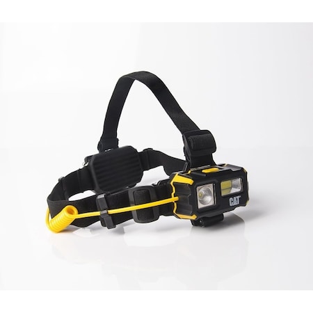Cat Headlamp, AAA Battery, LED Lamp, 250, 120 Lumens, 40 m Beam Distance, 5 hr Run Time CT4120