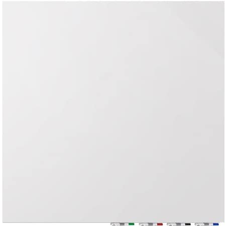 Ghent Aria Glassboard, 4Hx4 ft.W, 1/4", White, Glass, 48", 48", White ARIASN44WH
