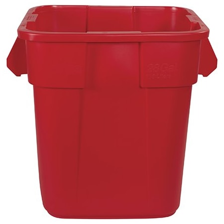 Rubbermaid Rubbermaid Brute Square Trash Can - 28 Gallon, Red RUB128CR