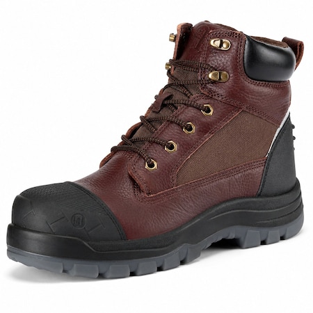 Handpoint Mens 6 in Soft Toe Work Boots-Waterproof Full Grain Leather Safety Boots, 7.5 80N03-EE-7.5