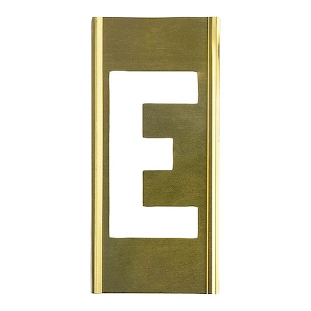 C.H. Hanson Stencil Sort-6" Brass Gothic E, Letter, Gothic Font, Brass, 1 Pieces 10016E
