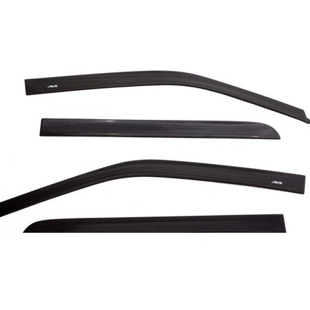 Ventshade Rainguards, Low Profile, In-Channel, Matte Black, Set Of 4 1774004
