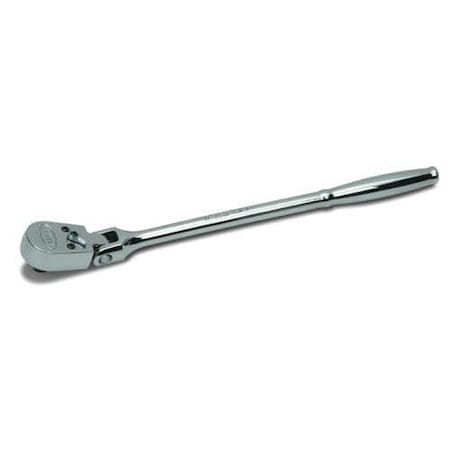 Williams Enclosed Flex Head Ratchet, 1/4 in Drive, 7 in OAL, Nickel Plated/Polished Chrome JHWM-52EHFA