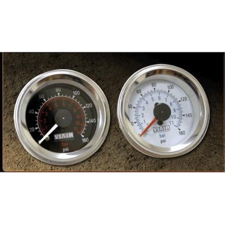 Hands On 1.5in Single Needle Gauge Black Face No Light 160 PSI HA702114