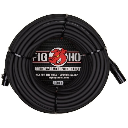 Pig Hog 8mm Mic Cable, 100-Feet XLR PHM100