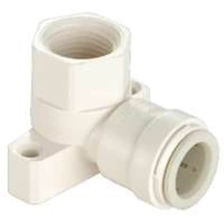 Watts Tube Elbow, 1/2 in, 90 deg Angle, Plastic, Off-White, 100 psi Pressure 3521-1008/P-638
