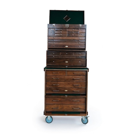 Gerstner Natural Walnut 25-Drawer Pro Series Master System 2613-B2705-R3007-NW