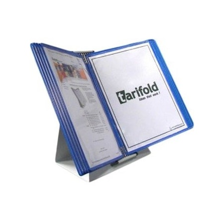 Tarifold Document Desk Display Unit, 10 Blue Pocke D211