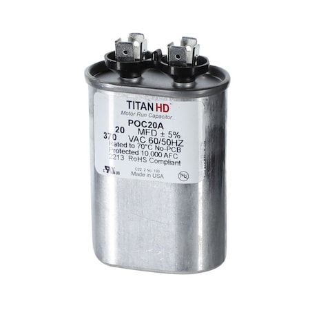 Diversitech 20MFD, 370V, Ovl Run Capacitor POC20A