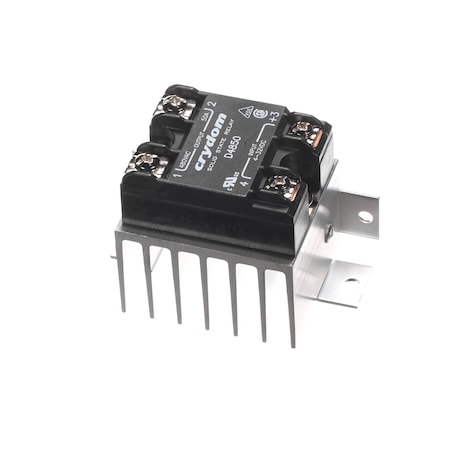 Nu-Vu Solid State Relay Assembly, Heat Sink, 480VAC, 4-32VDC, 50A 50-1571