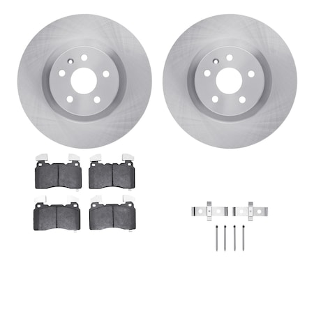 Dynamic Friction Co DFC Brake Rotor with 5000 Brake Pads and Hardware Kit 6512-45131