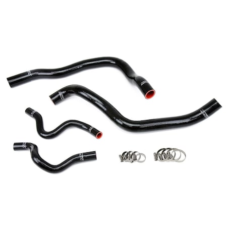 Hps Performance High Temp Reinforced Silicone Radiator Coolant Hose Kit, Black, 57-1417-BLK